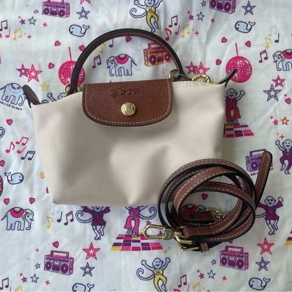 Longchamp Le Pliage Mini Bag in Paper White - Picture 1 of 5